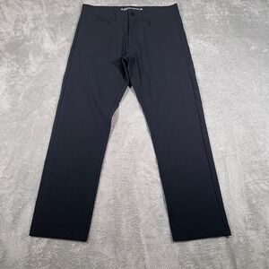 Western Rise Evolution Pants Mens 32x28 Black Slim Fit‎ Lightweight Travel Chino